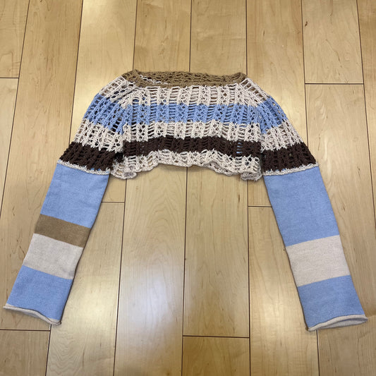vintage border cropped knit
